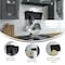 Flash Furniture 24" Black Wall Mount Shelf with Hanging Hooks HFKHD-GDIS-CRE8-932315-GG - alternate 2